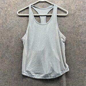 Lululemon  Tank Top Women 4 Gray Cool Racerback Lightweight Cotton Blend